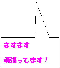 �l�p�`�����o��: �܂��܂�
�撣���Ă܂��I
