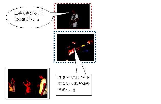 �e�L�X�g �{�b�N�X: �o���h�����փ��X�g�X�p�[�g

,�e�L�X�g �{�b�N�X: �o���h�܂Ō�O�T�Ԃ�����܂����B
�ߑ�������͂��߁A���K�ɂ��l�b�Ȃǂ�����Ė{�i�I�ɂȂ��Ă��܂����B�܂��Ȃ��������ĂȂ��`�[��������܂����݂�Ȋ撣���Ă��܂��B
�݂�Ȃ��A���܂��Ȃ��Ă����S�̓I�ɂ悢�Ǝv���̂ł��̂��݂ł��B
�i���j
,�_�`�����o��: ��肭����邩��
��

,�~�`�����o��: ��肭�e����悤�Ɋ撣�낤�B��